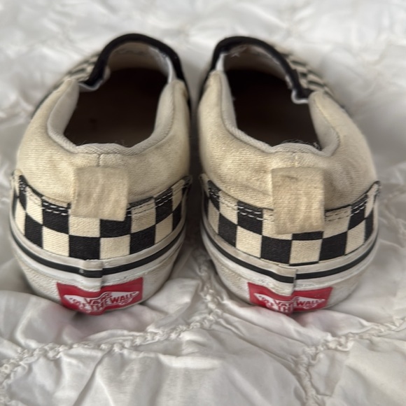 Great condition Vans Off The Wall 508731 Black off White Checkers Sneakers - Picture 6 of 8